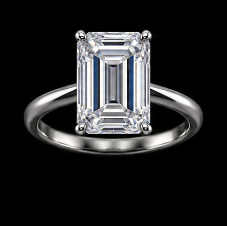Illustrative emerald stone ring