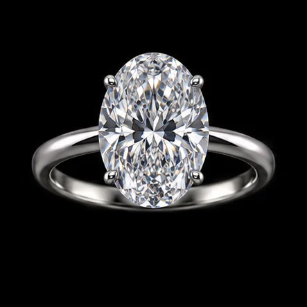 Illustrative oval stone ring