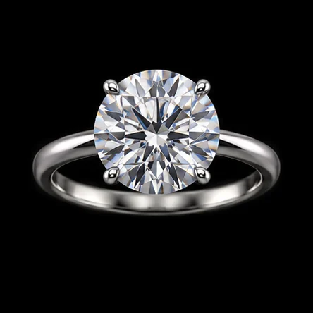 Illustrative round stone ring